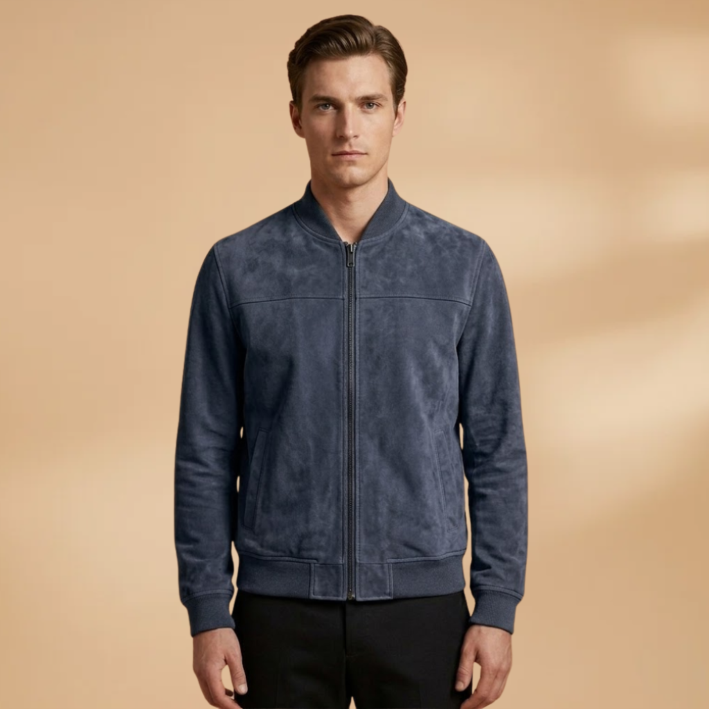 Long Sleeve Jacket with Clean Design and Comfortable Fit for Men