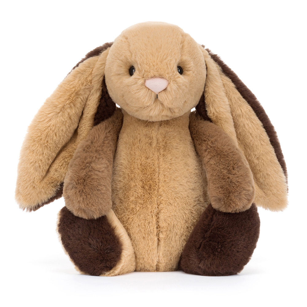 Bashful Bunny Patchwork Brown 31cm Plush Soft Toy