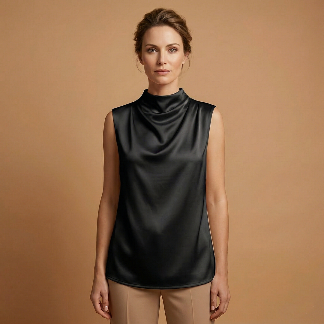 Elegant Sleeveless Blouse with Comfortable Fit and Soft Finish for Women