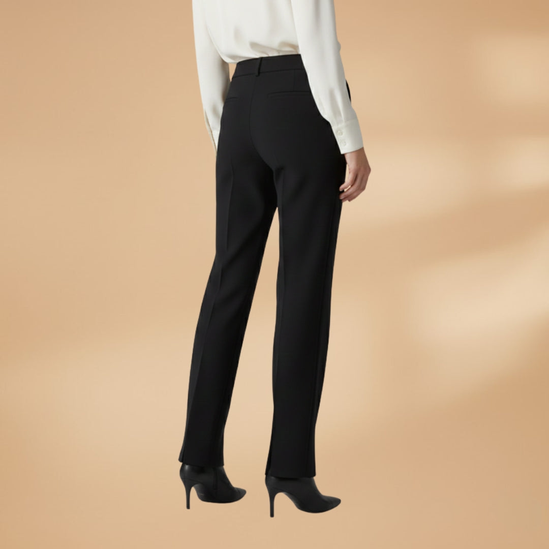 Palazzo Pants with Side Slits and Pockets for Women