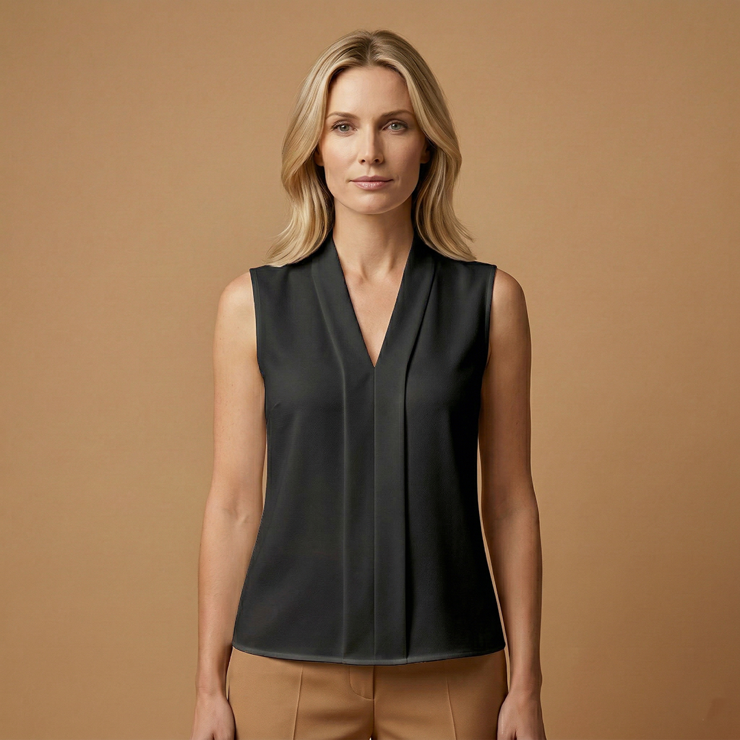 Sleeveless Top with Lightweight Material and Versatile Design for Women