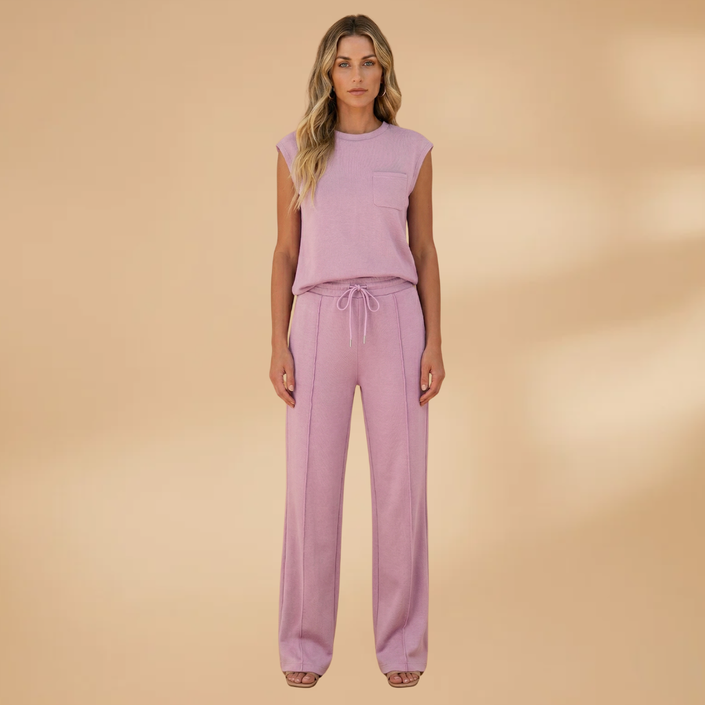 Summer Lounge Co-Ord Relaxed Fit and Elasticated Waistband for Women