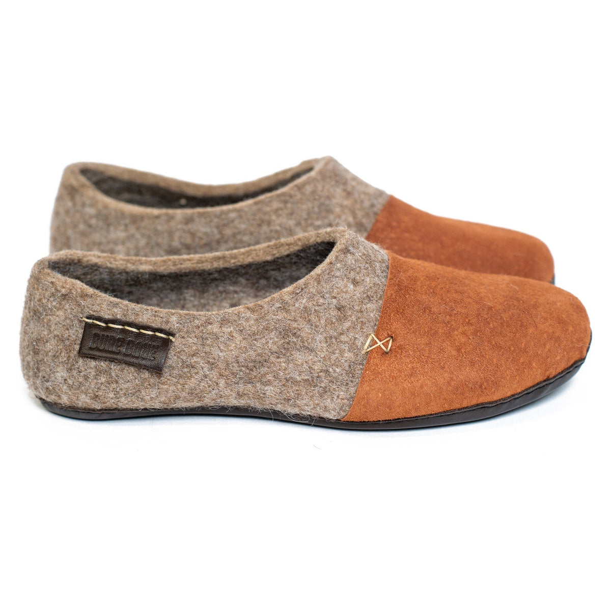 Women's Beige WOOCAPS Wool Clog Slippers