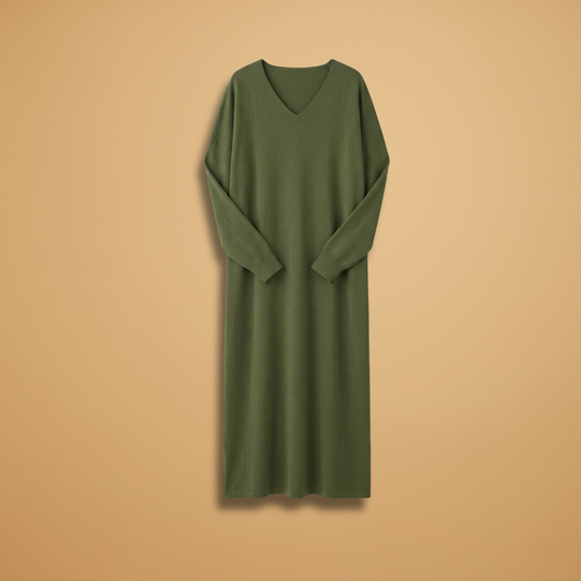 Dress Round Neckline and Short Sleeves for Women