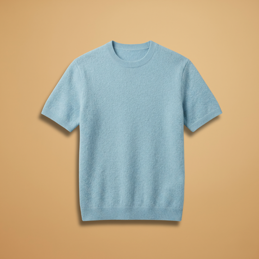 Cashmere T-Shirt Lightweight Design and Tailored Fit for Men