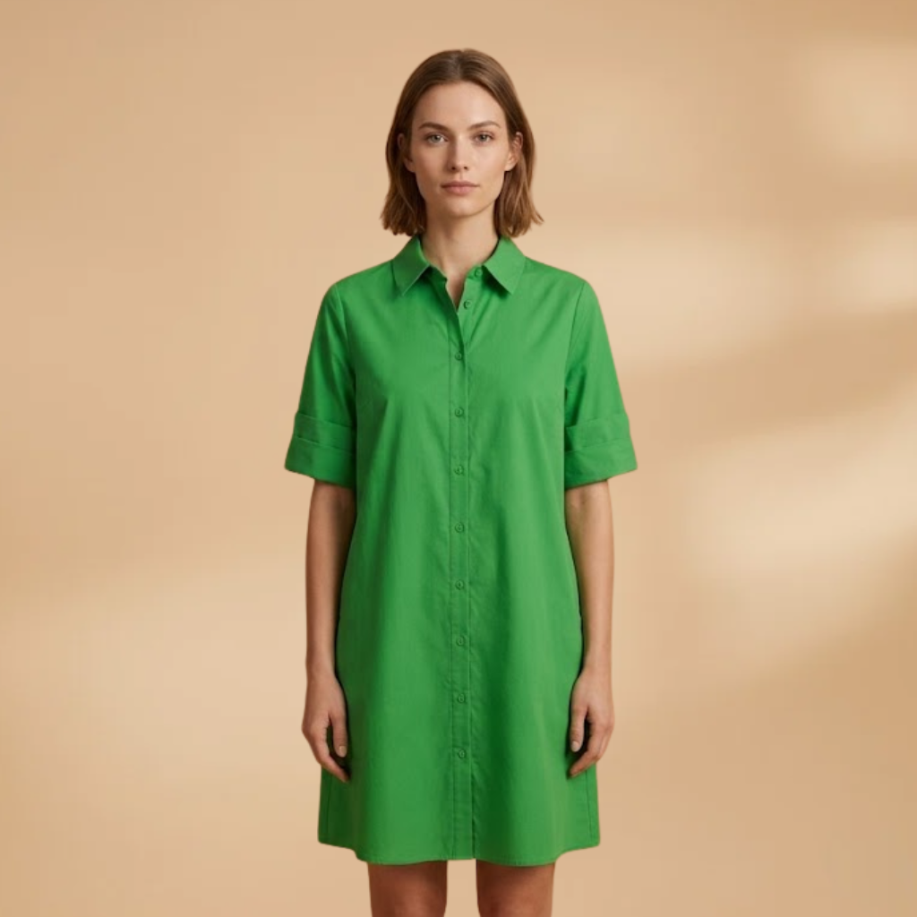 Shirt Dress Relaxed Fit and Breathable Fabric for Women