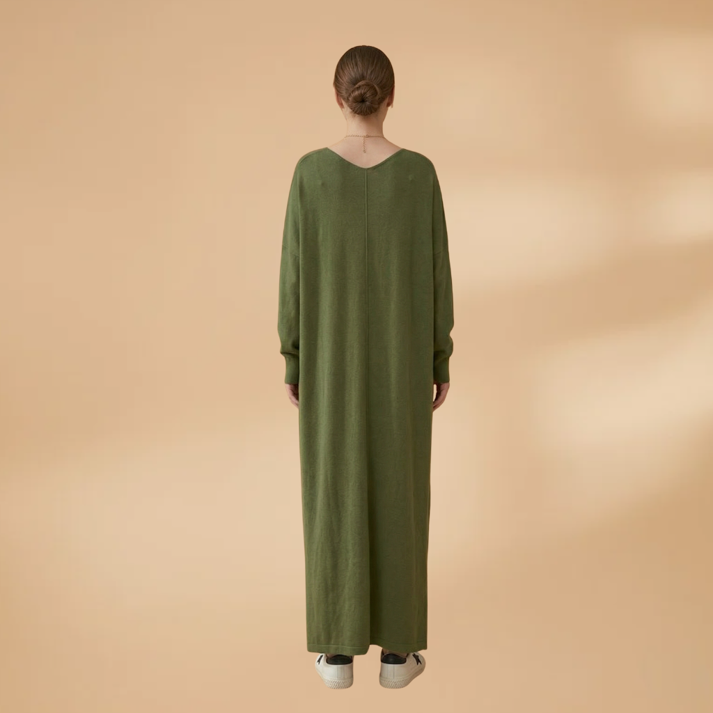 Dress Round Neckline and Short Sleeves for Women