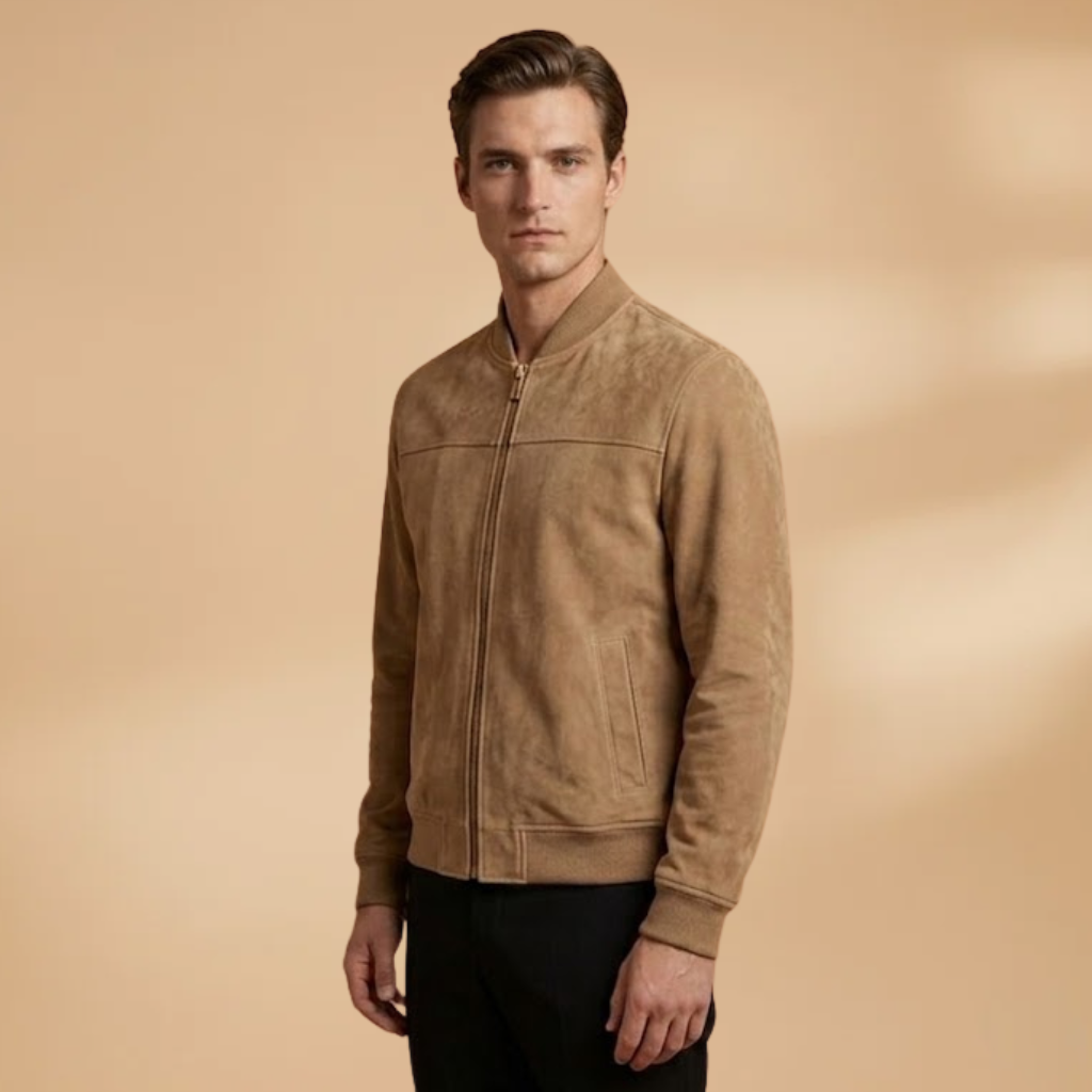 Long Sleeve Jacket with Clean Design and Comfortable Fit for Men