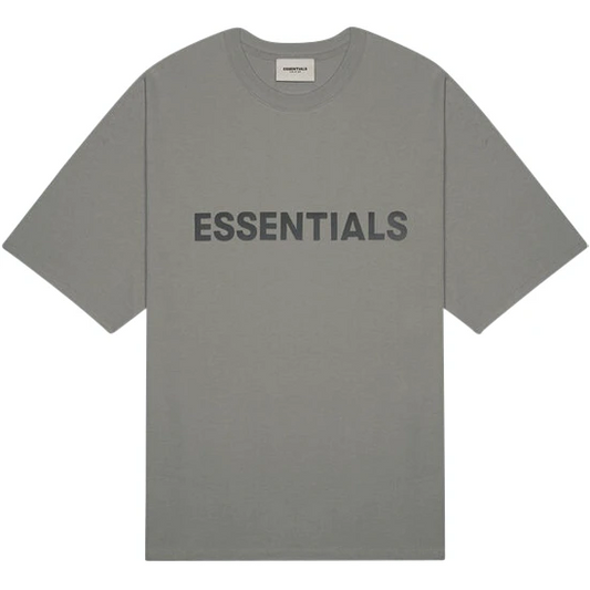 Fear of God Essentials 3D Silicon Applique Boxy T-Shirt SS20 - Charcoal