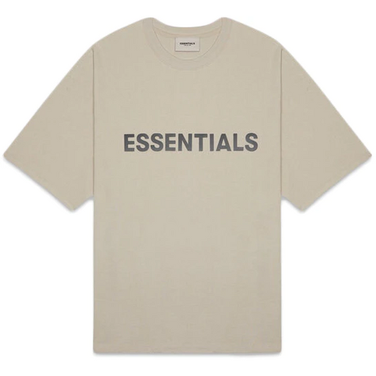 Fear of God Essentials Boxy Applique Logo T-Shirt SS20 - Olive/Khaki