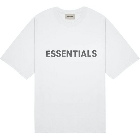 Fear of God Essentials 3D Silicon Applique Boxy T-Shirt SS20 - White