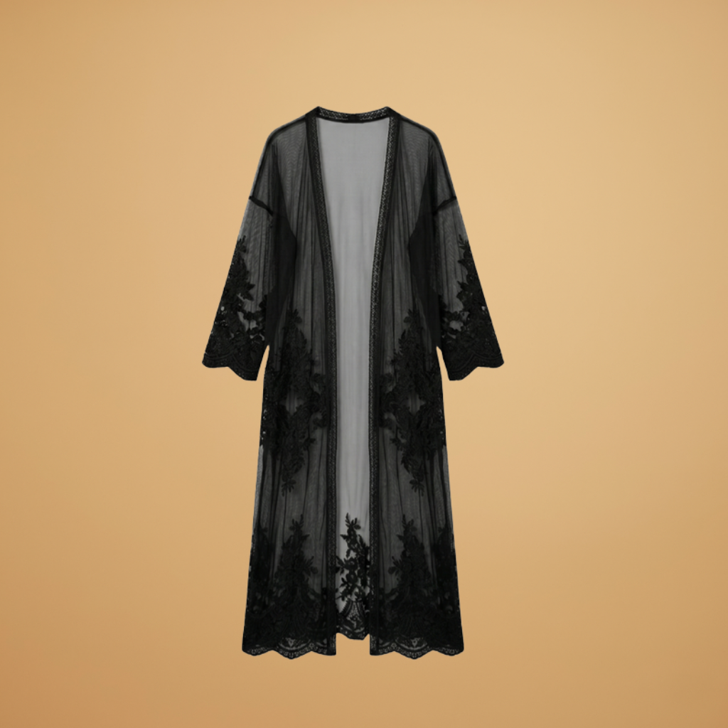 Top with Open Front and Short Sleeves for Women