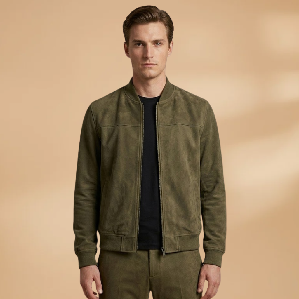 Long Sleeve Jacket with Clean Design and Comfortable Fit for Men