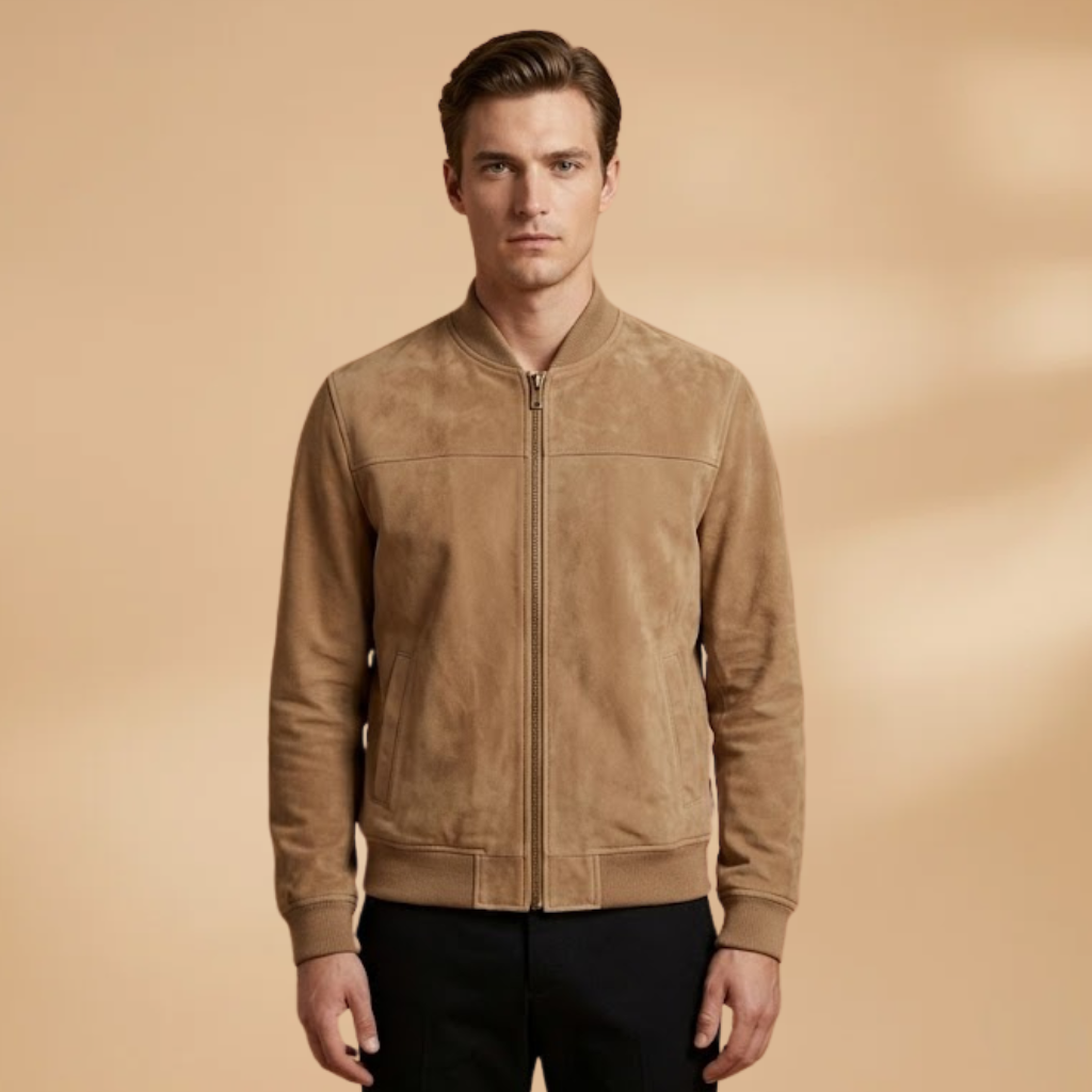 Long Sleeve Jacket with Clean Design and Comfortable Fit for Men