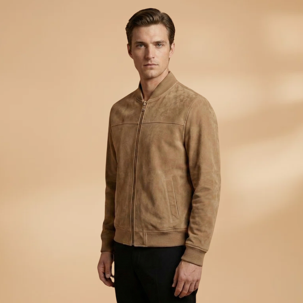 Long Sleeve Jacket with Clean Design and Comfortable Fit for Men
