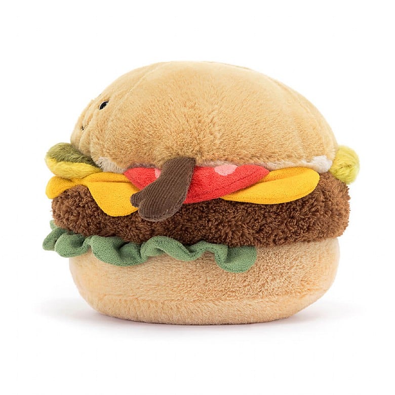 Amuseable Burger 12cm Plush Soft Toy