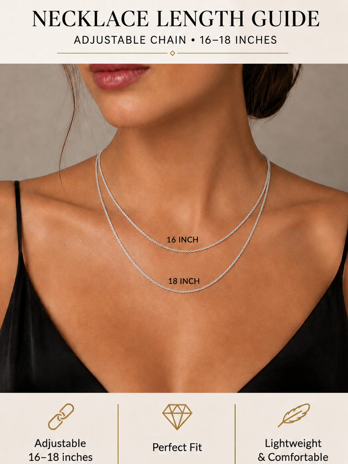 925 Sterling Silver Classic Cross Necklace