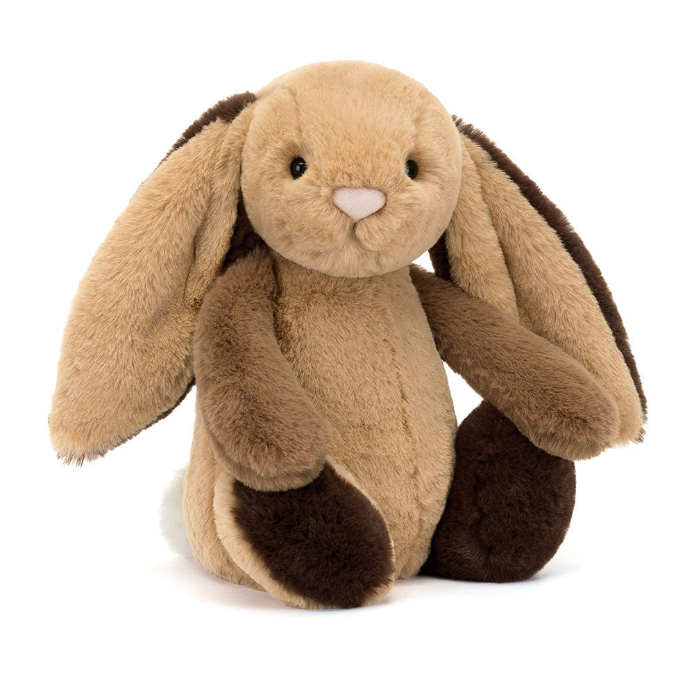 Bashful Bunny Patchwork Brown 31cm Plush Soft Toy