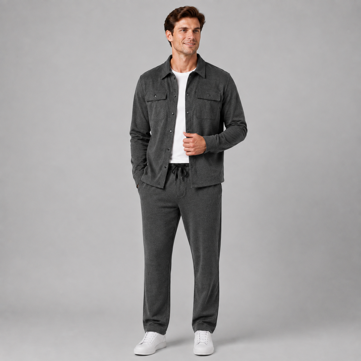 Optew Men's Overshirt – and Trousers Co-Ord Set