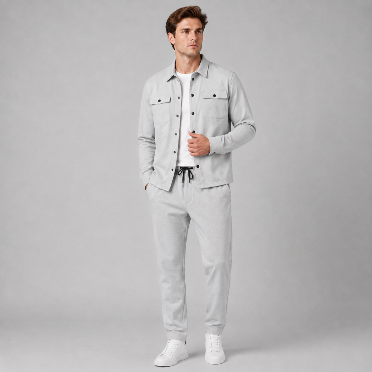 Optew Men's Overshirt – and Trousers Co-Ord Set