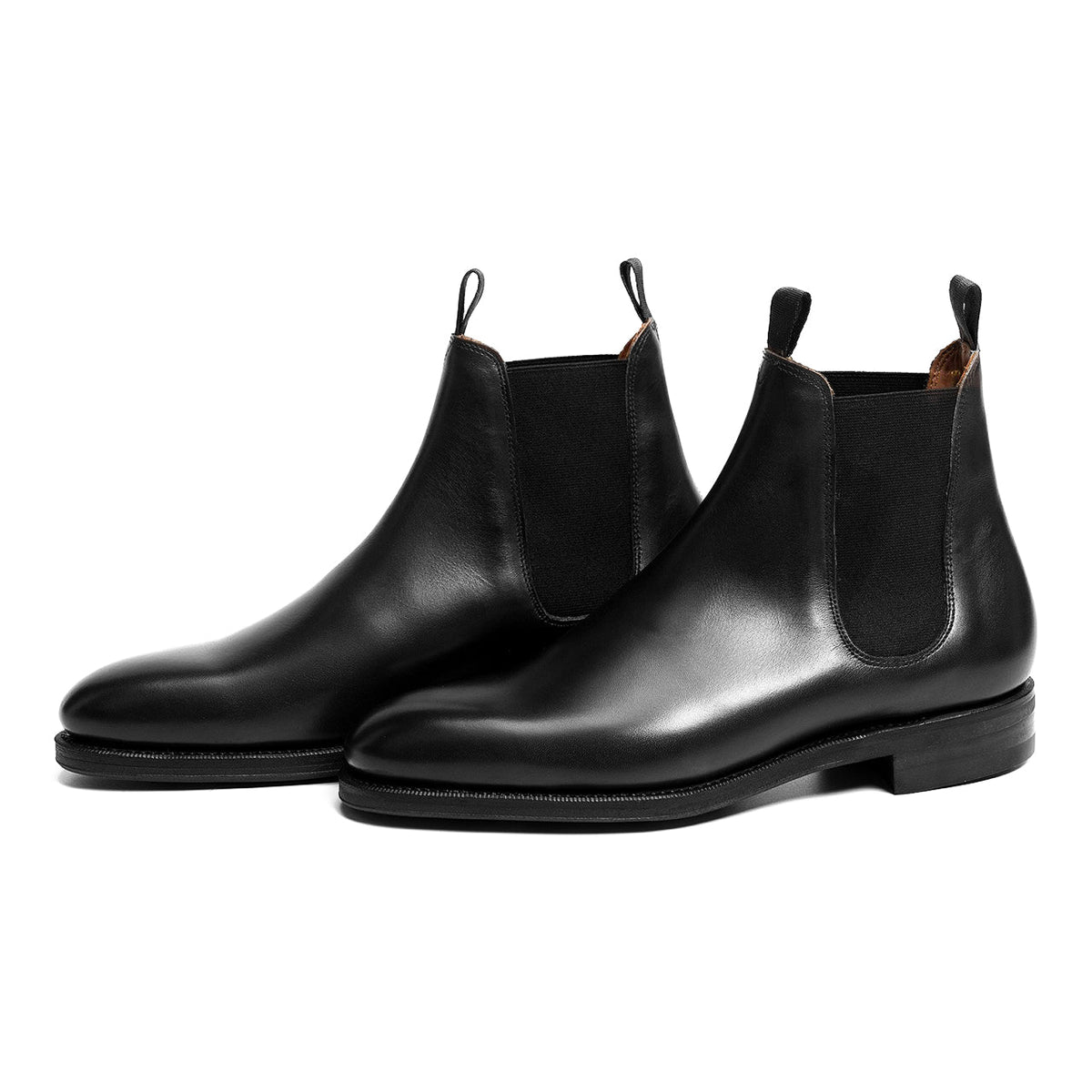 101050 - Black Calf Wholecut Chelsea Boot - E