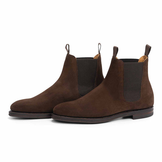 101050 - Brown Suede Wholecut Chelsea Boot - E