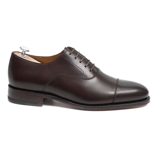 101198 - Dark Brown Calf Cap Toe Oxford - E