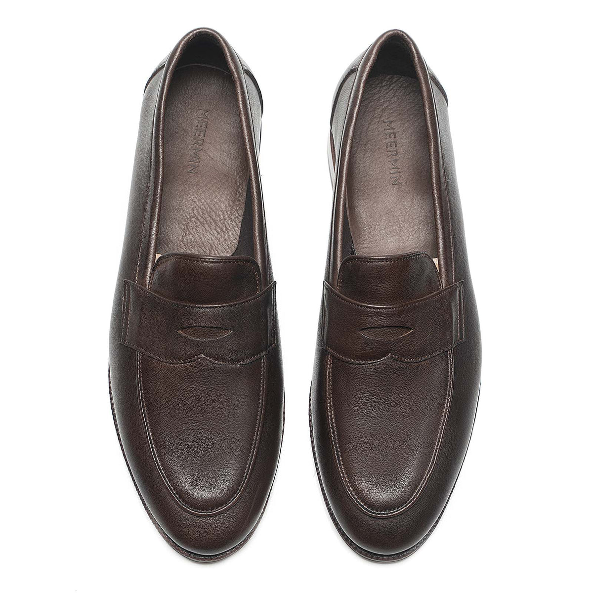 514270 - Brown Softcalf Penny Loafer - E