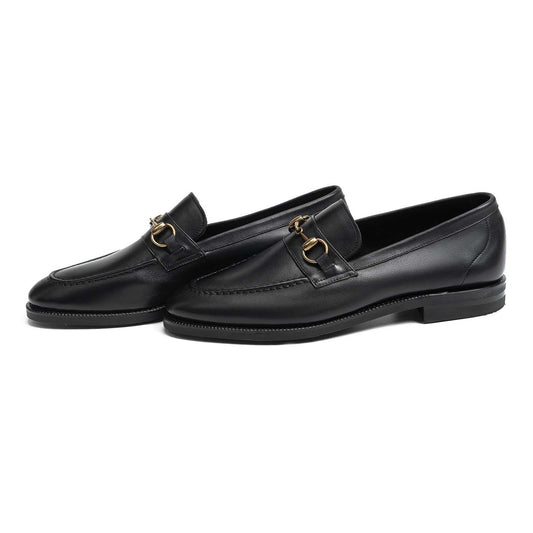 514578 - Black Softcalf Horsebit Loafer - E
