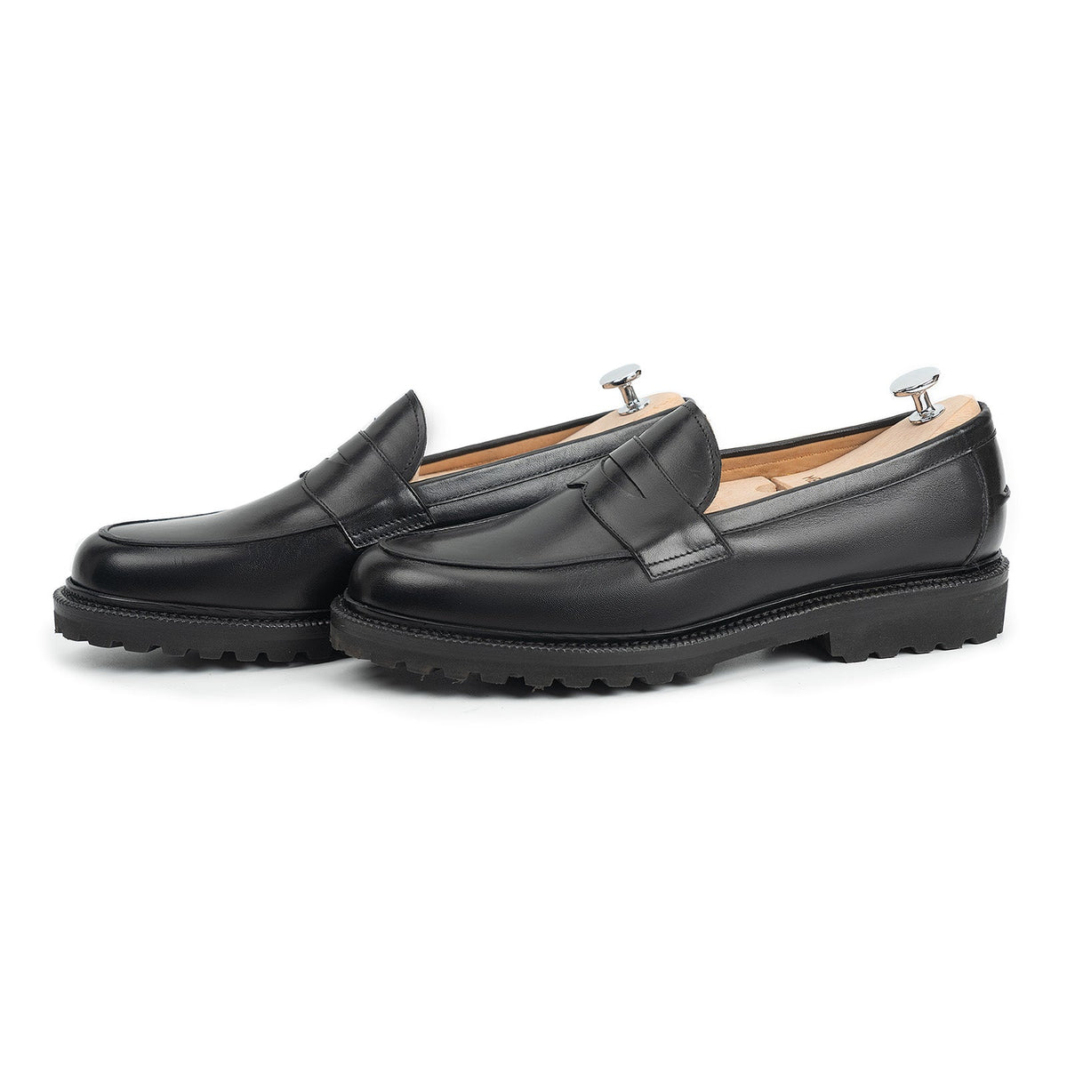 514622 - Black Calf Penny Loafer - E
