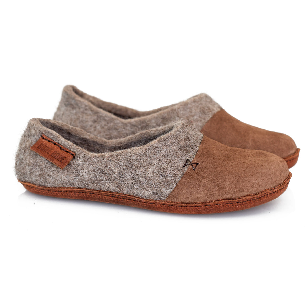 Women's Beige WOOCAPS Wool Clog Slippers