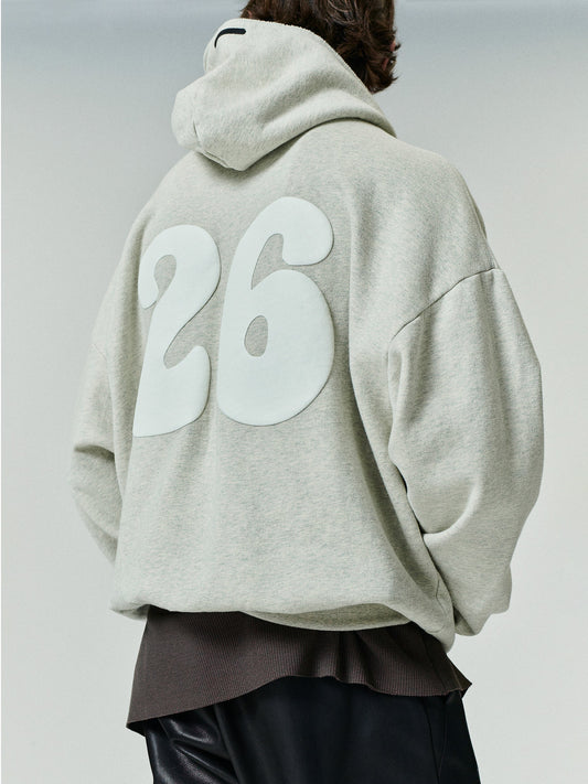 90s Cotton Fleece Zip-Up Hoodie