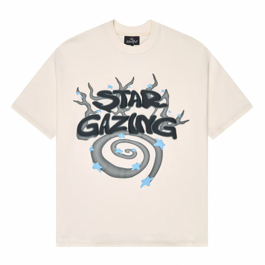 Broken Planet Star Gazing T-Shirt - Vanilla White