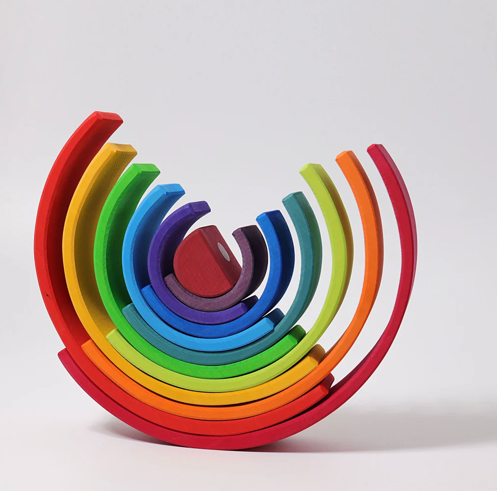 Grimm's Rainbow Large 12 pieces Wooden Play Set