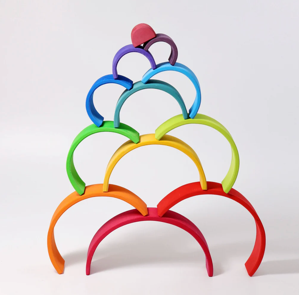Grimm's Rainbow Large 12 pieces Wooden Play Set