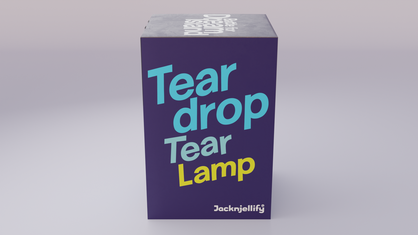 Soft Silicone LED Tear-Drop Lamp – Sound-Reactive, Rechargeable for Kids