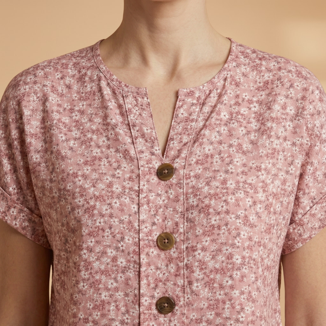 Blouse V-Neckline and Long Sleeves for Women