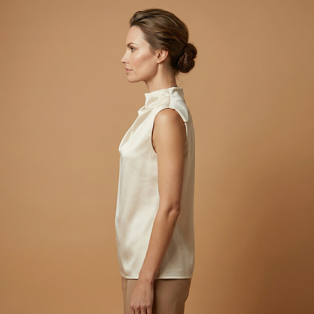 Elegant Sleeveless Blouse with Comfortable Fit and Soft Finish for Women