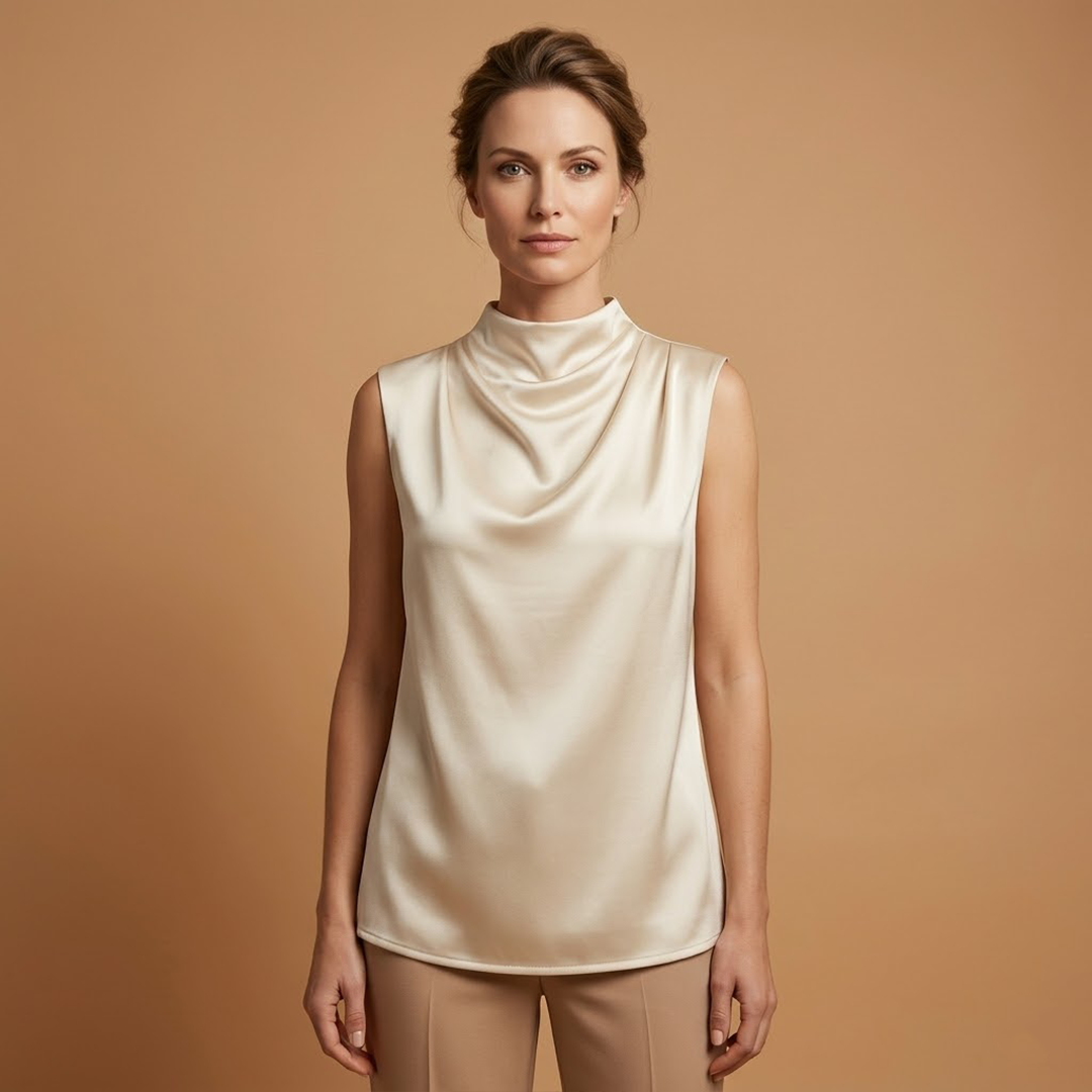 Elegant Sleeveless Blouse with Comfortable Fit and Soft Finish for Women