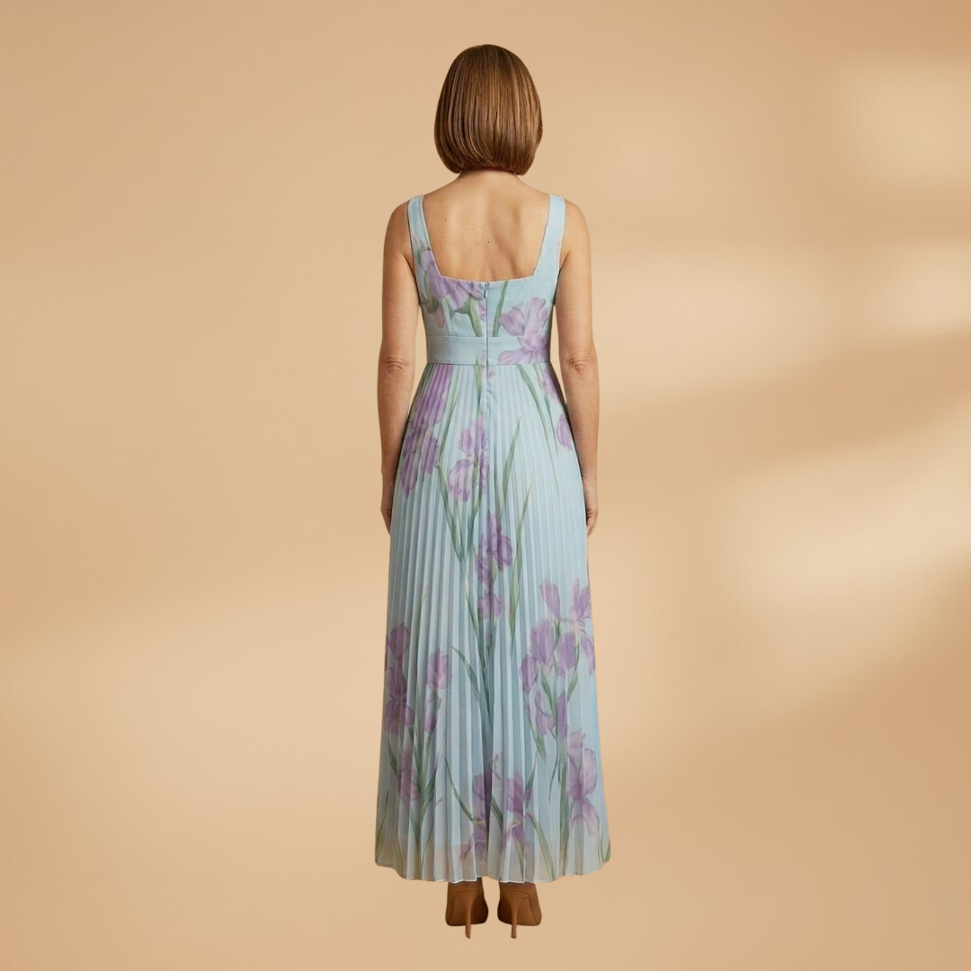 Floral Maxi Dress with A-Line Fit and Elegant Design for Women