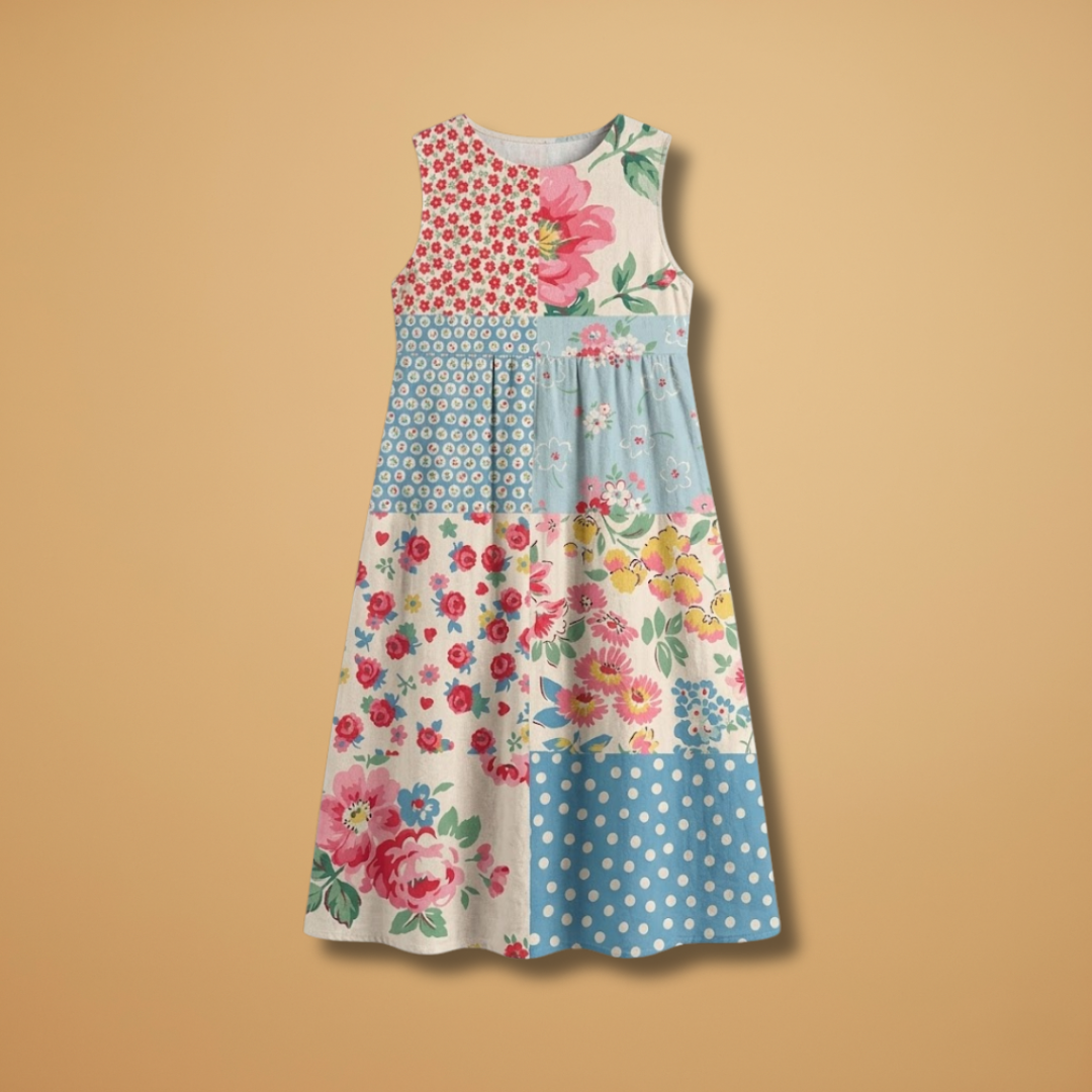 Midi Dress Dress with Lightweight Sleeveless and Loose Fit for Women