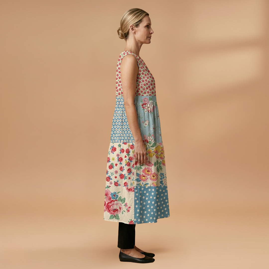 Midi Dress Dress with Lightweight Sleeveless and Loose Fit for Women