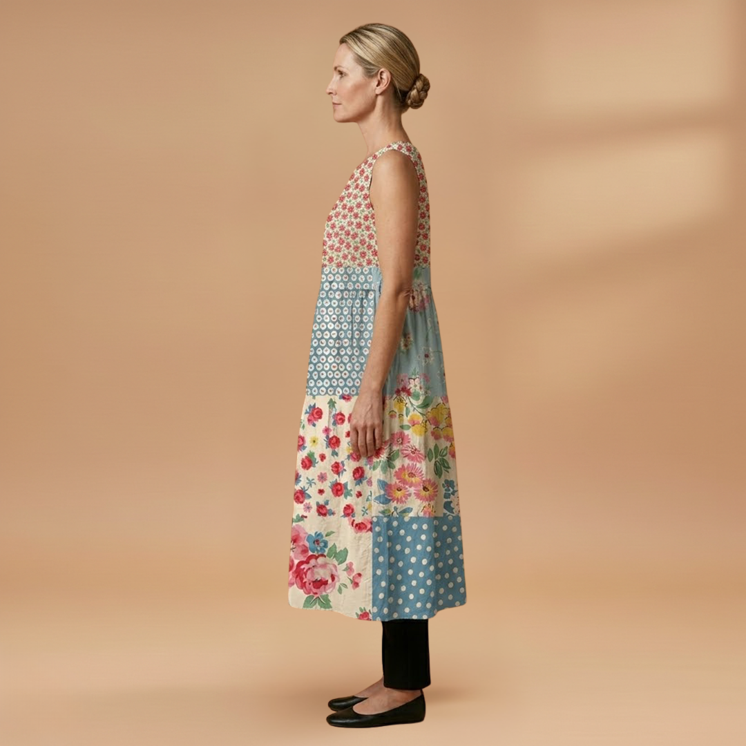 Midi Dress Dress with Lightweight Sleeveless and Loose Fit for Women