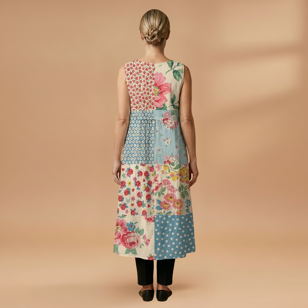 Midi Dress Dress with Lightweight Sleeveless and Loose Fit for Women