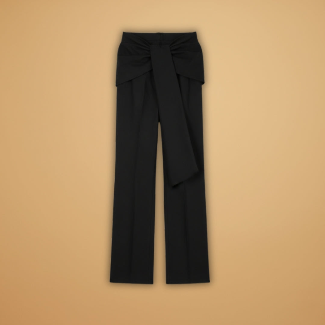 Palazzo Pants with High Waist and Pleats for Women