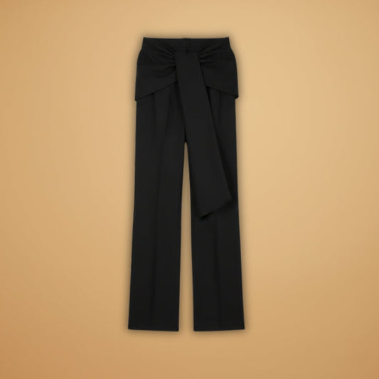 Palazzo Pants with High Waist and Pleats for Women