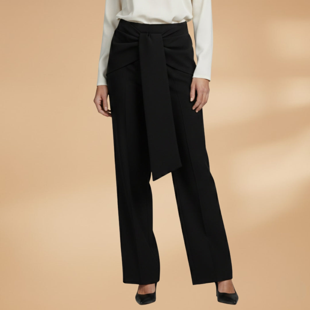 Palazzo Pants with High Waist and Pleats for Women