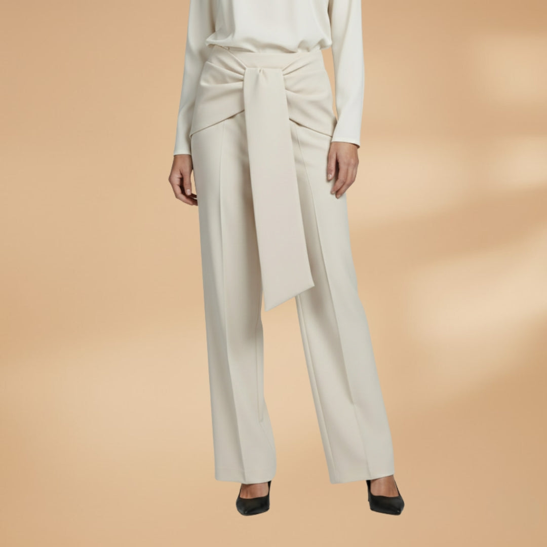 Palazzo Pants with High Waist and Pleats for Women