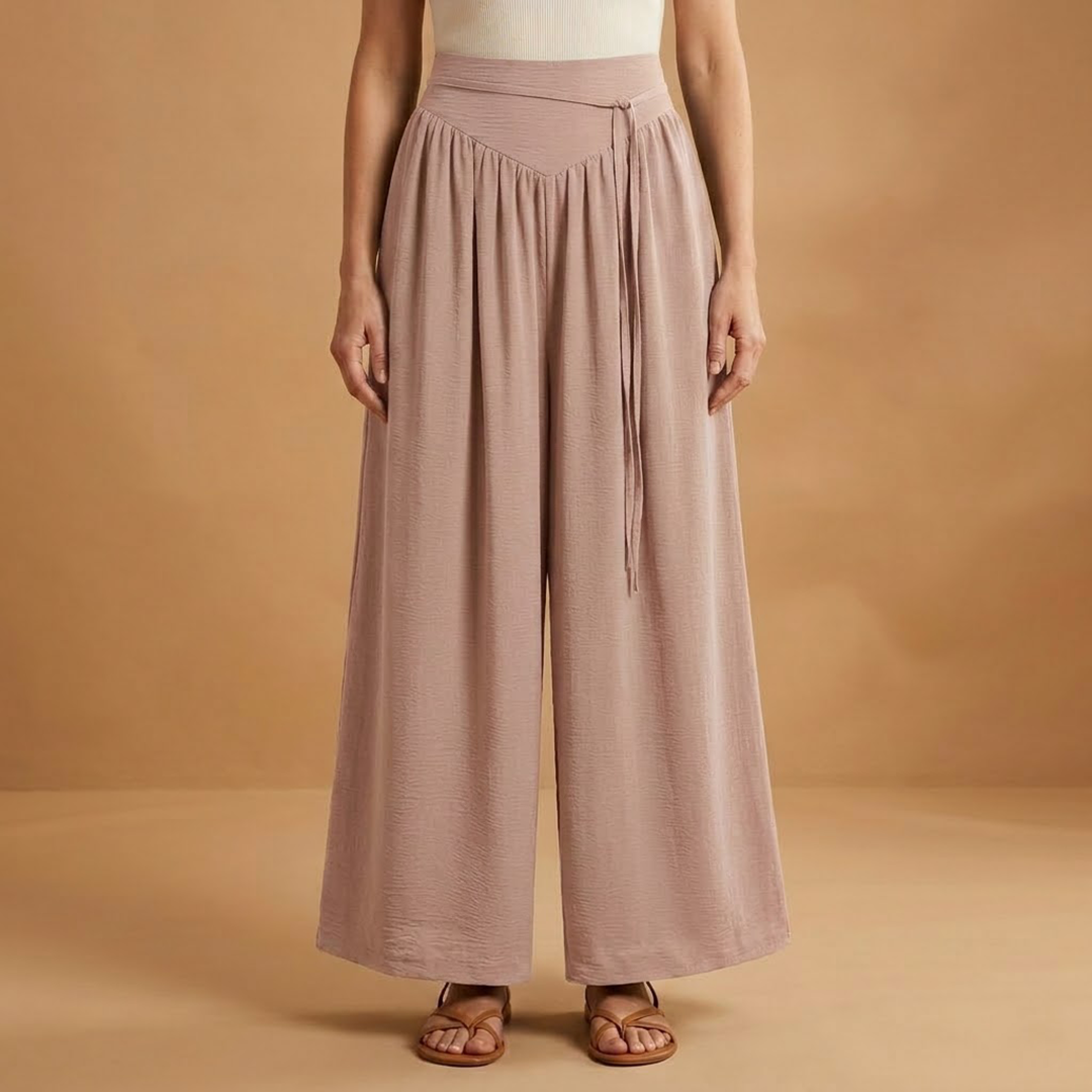 Palazzo Pants with High Waist and Wide Legs for Women