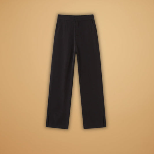 Palazzo Pants with Side Slits and Pockets for Women